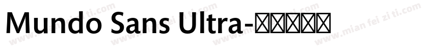Mundo Sans Ultra字体转换